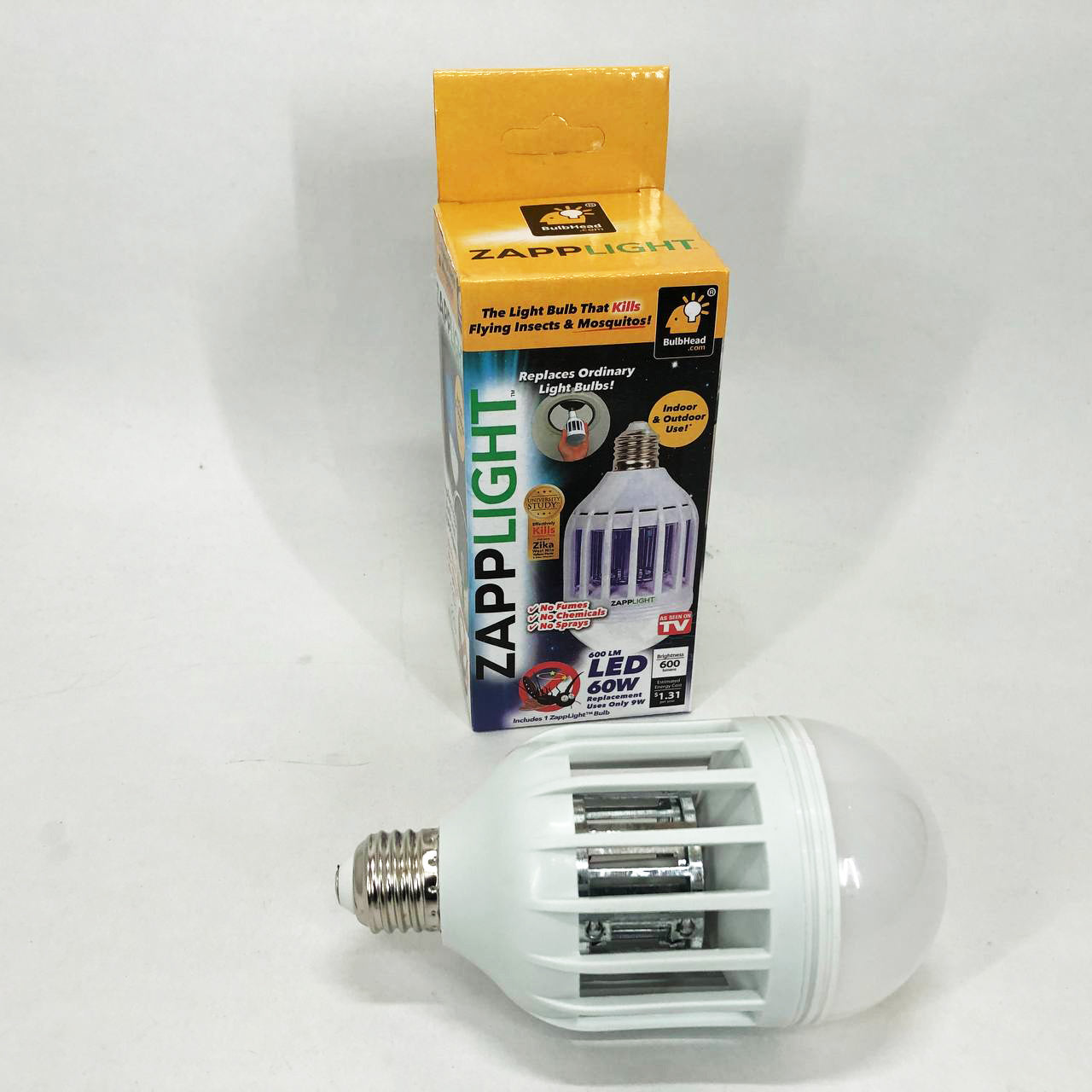 Светодиодная лампа приманка для насекомых Zapp Light, электрическая ловушка для насекомых, противомоскитная лампа от комаров