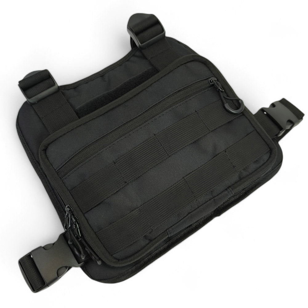 Нагрудная тактическая сумка мужская, сумка через плечо черная разгрузка