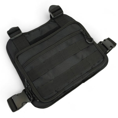 Нагрудная тактическая сумка мужская, сумка через плечо черная разгрузка