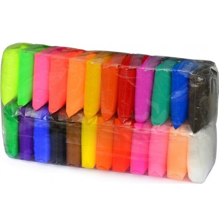 Легкий воздушный пластилин 24 цвета для лепки с инструментами набор для творчества художественный