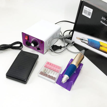 Фрезер для маникюра с педалью для ноги DM4, мощный маникюрный фрезер, фрезер с насадками для маникюра