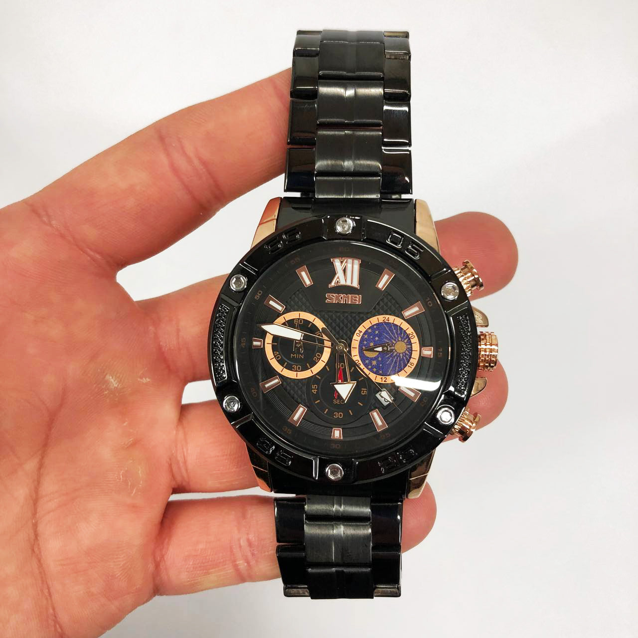 Часы наручные мужские SKMEI 9235RG, часы кварцевые мужские, модные мужские часы круглые