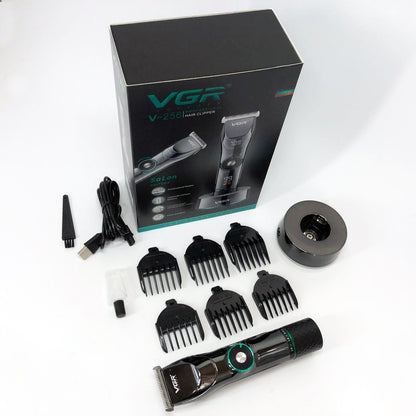 Профессиональная беспроводная машинка для стрижки волос и бороды VGR V-256, беспроводная электробритва