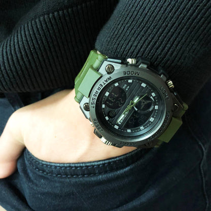 Часы наручные мужские SKMEI 2031AG ARMY GREEN, часы тактические противоударные. Цвет: зеленый