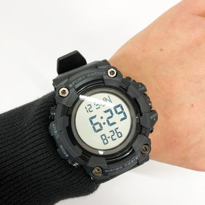 Часы наручные мужские SKMEI 1968BKWT BLACK-WHITE, часы армейские скмей. Цвет: черный с белым циферблатом