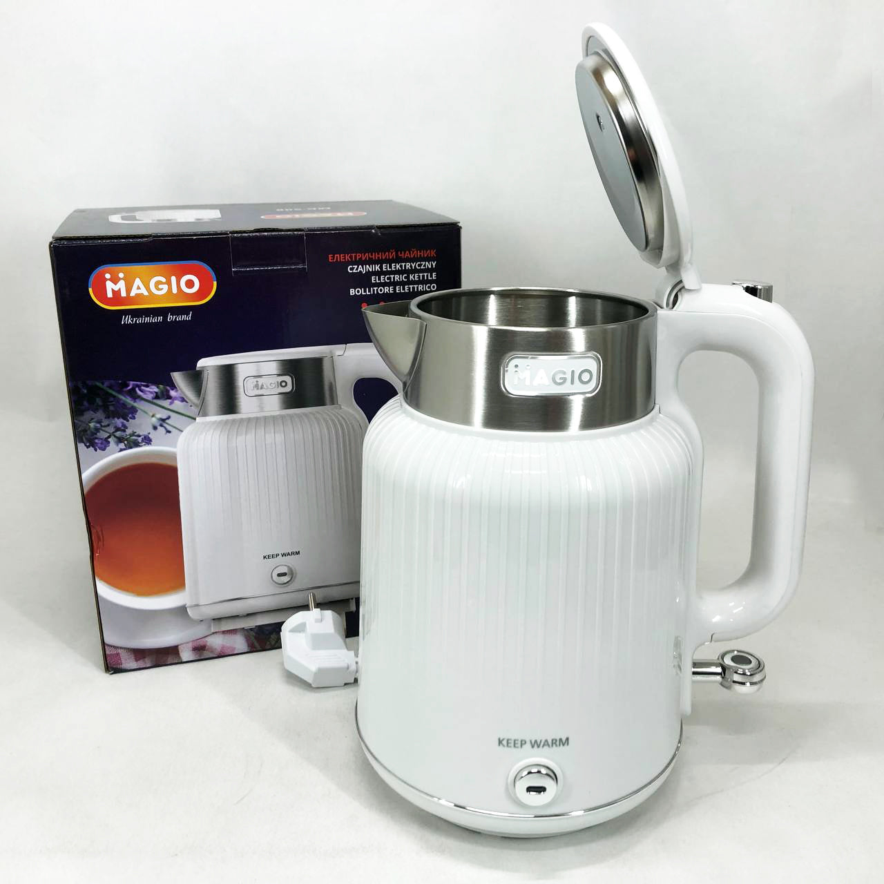 Электрочайник Magio MG-508, Хороший электрический чайник, Чайник електро, Стильный электрический чайник