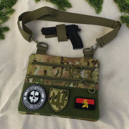 Мужская сумка тактическая нагрудная, Сумка через плечо военная, Тактический рюкзак через плечо