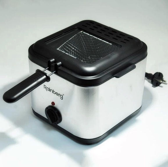 Фритюрница для дома Rainberg RB-2219 с терморегулятором и съемной чашей электрофритюрница мини фритюрница