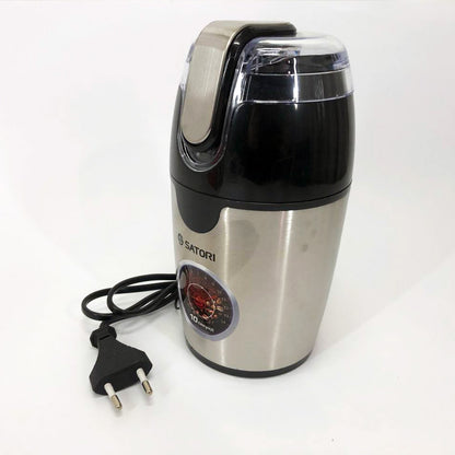Кофемолка SATORI SG-2510-SL, электрическая кофемолка измельчитель, кофемолка мощная, измельчитель зерен
