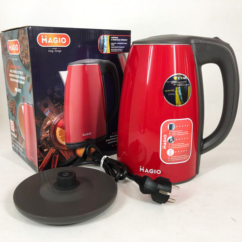 Электрочайник Magio MG-977, 1.7л, хороший электрический чайник, стильный электрический чайник
