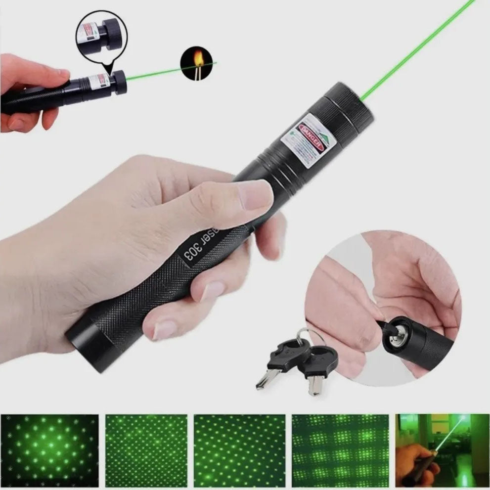 Лазерная указка Green Laser Pointer JD-303, Лазеры с зеленым лучем лазера, Лазерная указка брелок