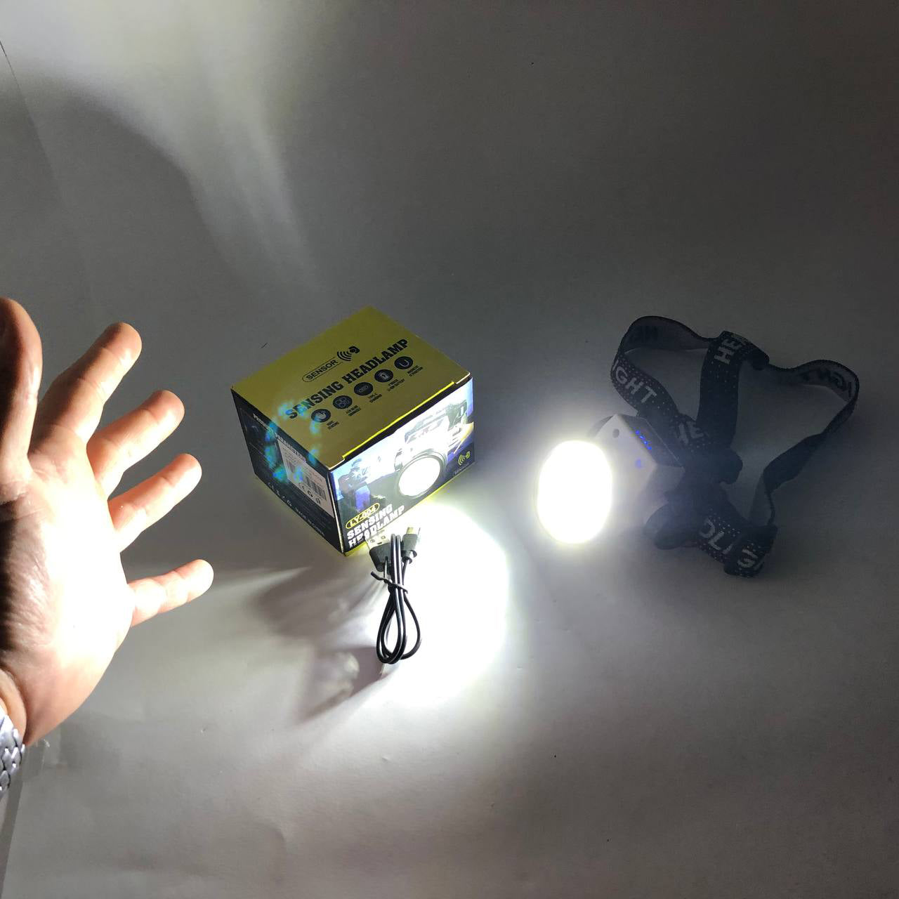 Фонарь налобный PLD-LY004-XPE+COB, фонарик на голову для роботы, мощный фонарик светодиодный на голову