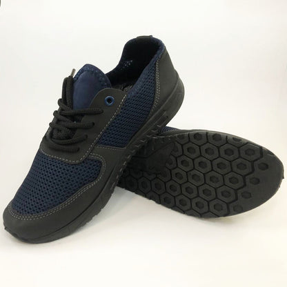 Модні універсальні кросівки із сітки 41 розмір. Чоловічі кросівки з тканини, що дихають. Модель 48177. Колір: синій 