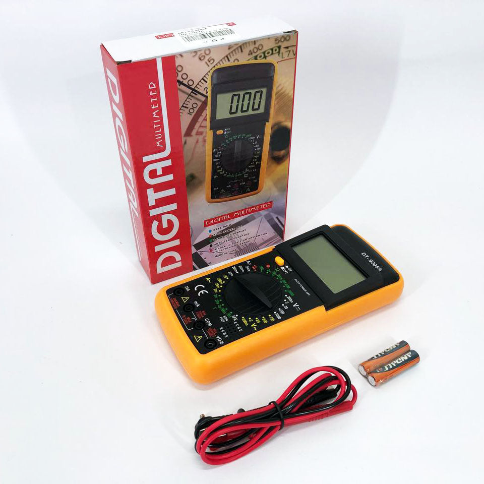 Мультиметр цифровой тестер Digital Multimeter DT9205A со звуком, для автомобиля, хороший мультиметр