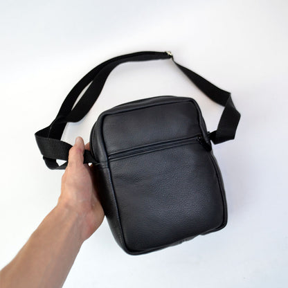 Элегантная мужская кожаная сумка-мессенджер из натуральной кожи на 5 отделений, мужская сумка через спину