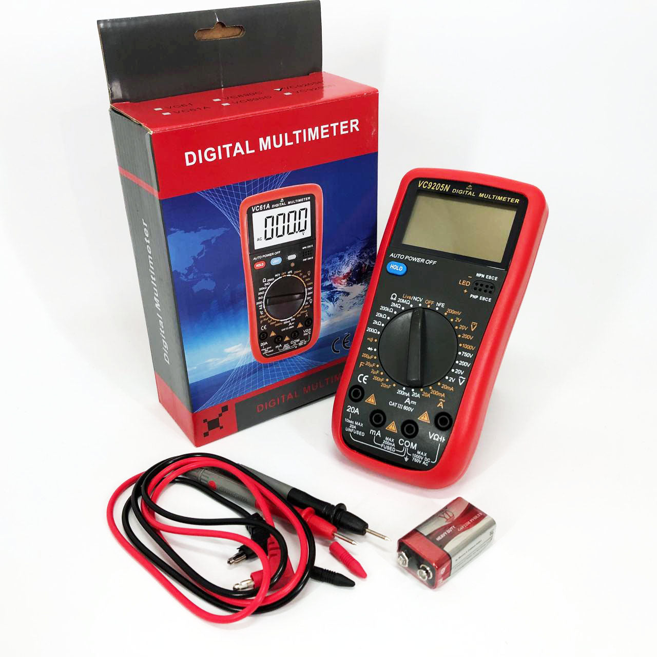 Цифровой Профессиональный мультиметр VC9205N тестер вольтметр, тестеры электроизмерительные