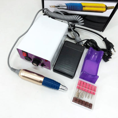 Фрезер для маникюра с педалью для ноги DM4, мощный маникюрный фрезер, фрезер с насадками для маникюра