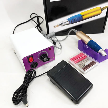 Фрезер для маникюра с педалью для ноги DM4, мощный маникюрный фрезер, фрезер с насадками для маникюра