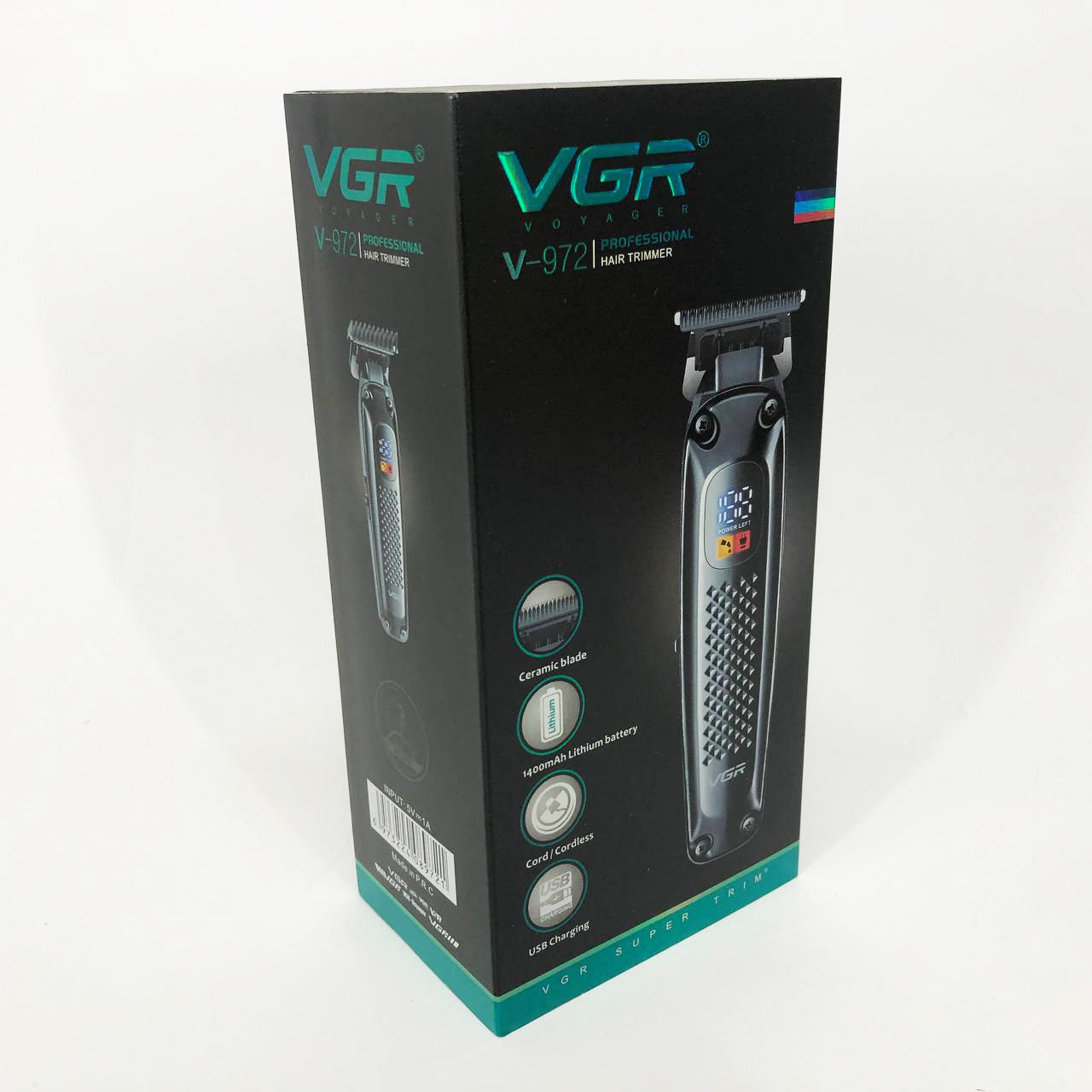Машинка для стрижки волос триммер VGR V-972 профессиональная с насадками аккумуляторная USB