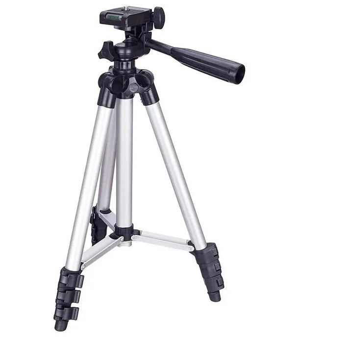 Штатив для телефона и фотоаппарата Tripod 3110 PRO портативный трипод 0,35-1.02м высота. Цвет: серебряный