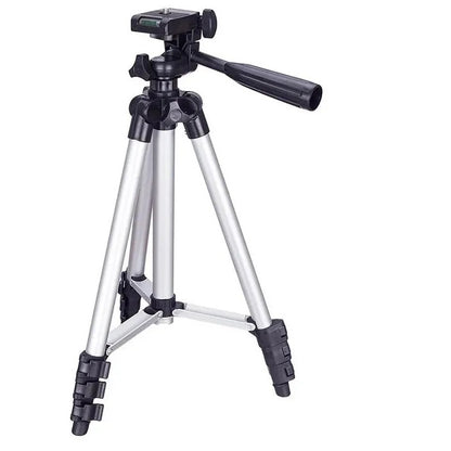 Штатив для телефона и фотоаппарата Tripod 3110 PRO портативный трипод 0,35-1.02м высота. Цвет: серебряный