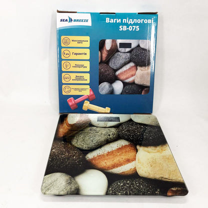 Весы напольные SeaBreeze SB-075, весы для взвешивания людей, весы электронные напольные