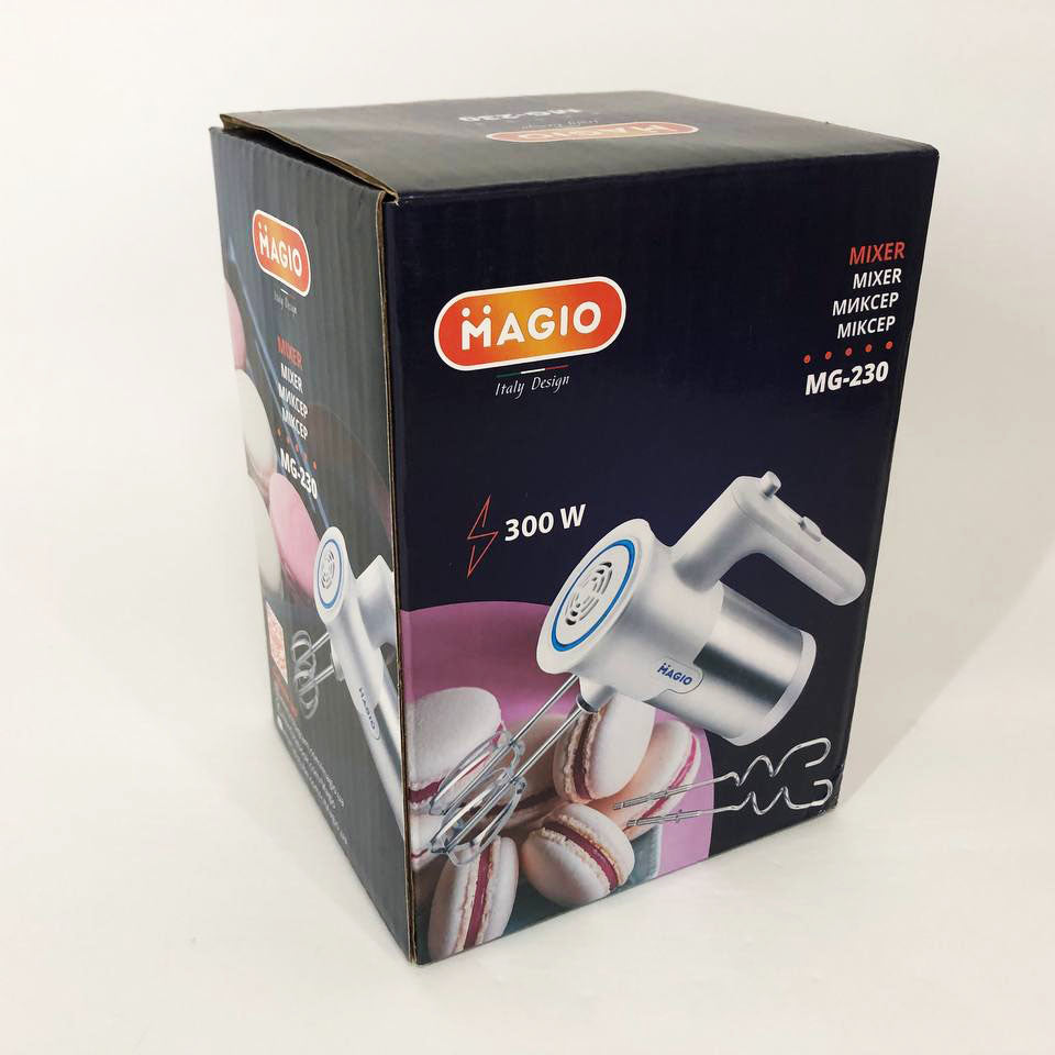 Миксер ручной Magio MG-230, мощный миксер, миксер блендер ручной, бытовые миксеры, кухонный миксер