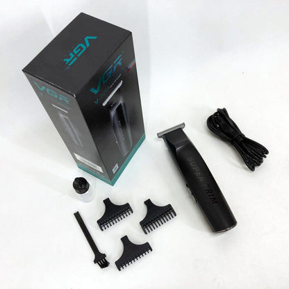 Машинка для стрижки VGR V-229 беспроводная с комплектом насадок, окантовочная машинка