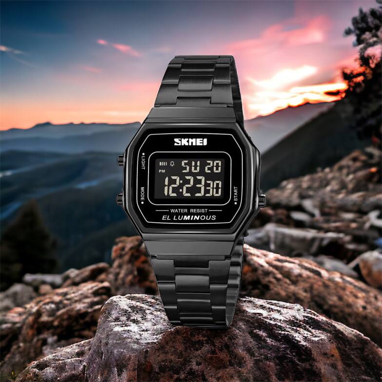 Часы наручные мужские SKMEI 1647BK, оригинальные мужские часы, противоударные часы для военнослужащих