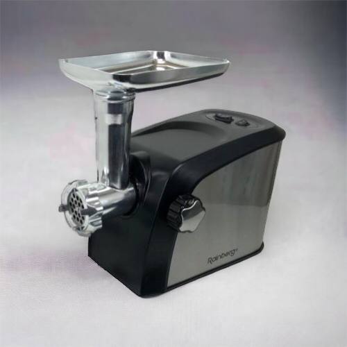 Электрическая мясорубка Rainberg RB-673 с соковыжималкой и шинковкой 9 насадок 3000W с реверсом