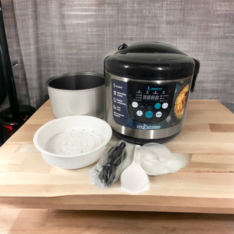 Мультиварка SeaBreeze SB-044 900 Вт, бытовые мультиварки рисоварки, электро скороварка, кашеваркы