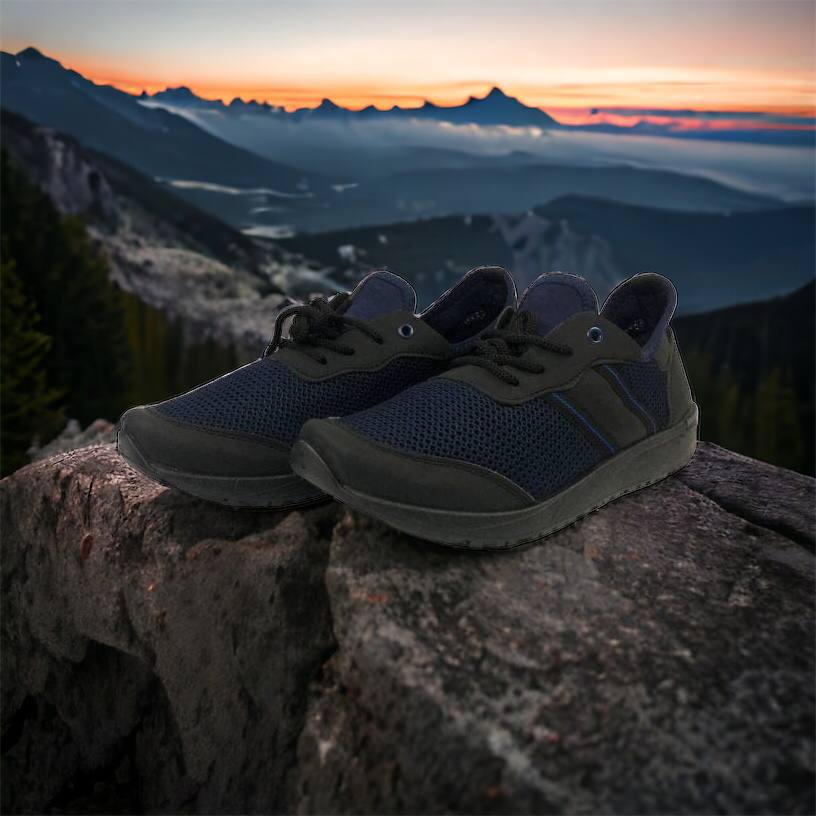 Кроссовки мужские сетка 41 размер. Летние кроссовки, модные универсальные кроссовки. Модель 46913. Цвет: синий