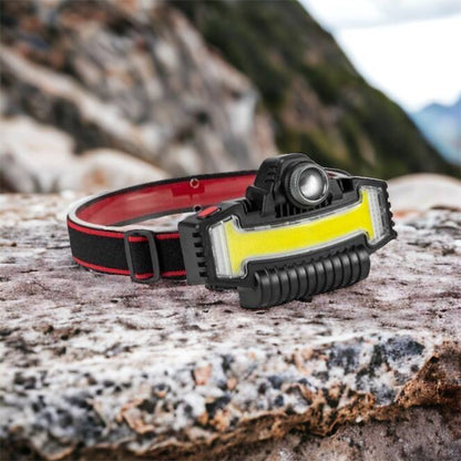 Налобный фонарик Bailong BL-W685-LTS+COB+RGB, 5 режимов, водостойкий, ударостойкий, USB кабель Type-c