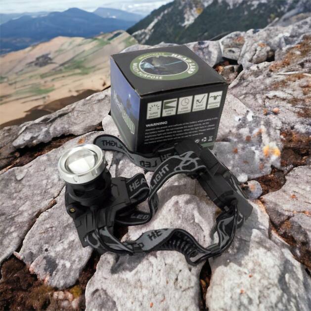 Фонарик на голову Bailong BL-8070-P50, LED налобный аккумуляторный фонарь, фонарь на голову для рыбалки