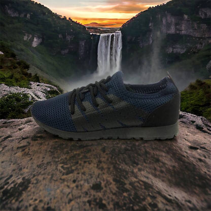 Кроссовки лето сетка мужские 40 размер | Текстильные кроссовки сеткой | Модель 41373. Цвет: синий