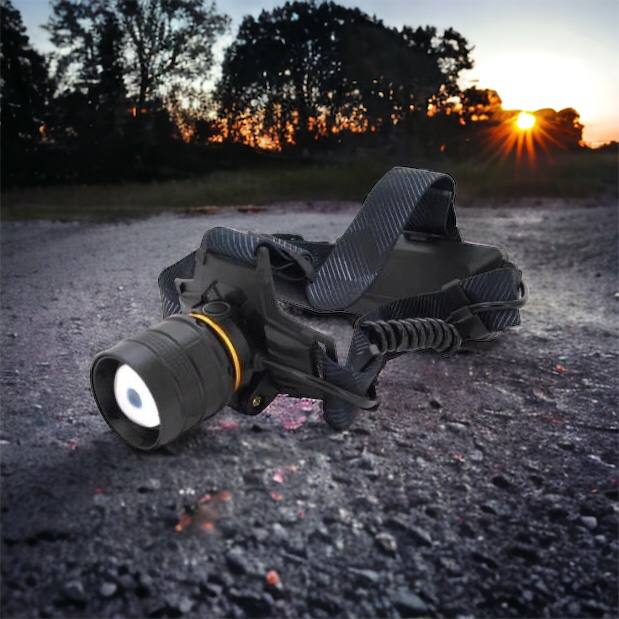 Яркий налобный фонарь Bailong BL-8076-2-GT100, Фонарь аккумуляторный для рыбалки, Фонарь на голову