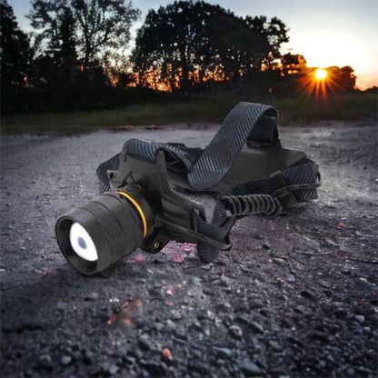 Яркий налобный фонарь Bailong BL-8076-2-GT100, Фонарь аккумуляторный для рыбалки, Фонарь на голову