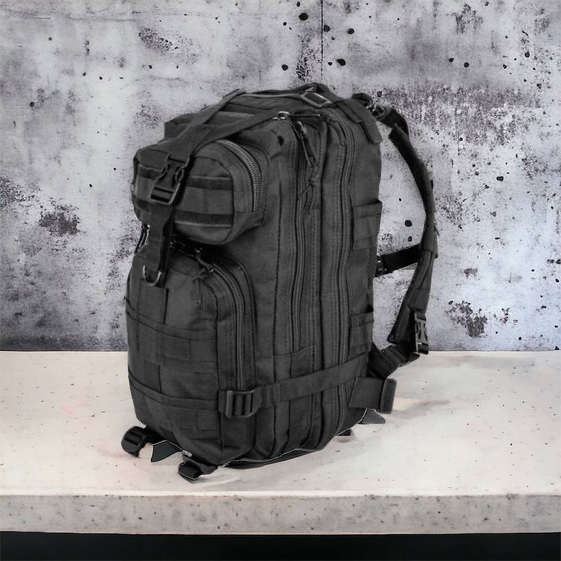 Тактический рюкзак Tactic 1000D для военных, охоты, рыбалки,  походов, путешествий и спорта. Цвет: черный