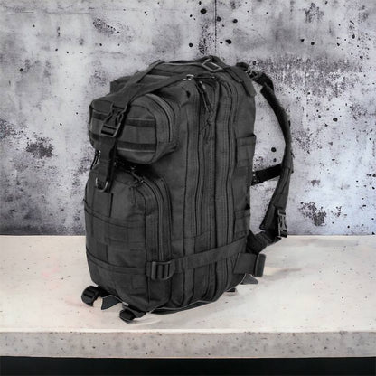 Тактический рюкзак Tactic 1000D для военных, охоты, рыбалки,  походов, путешествий и спорта. Цвет: черный