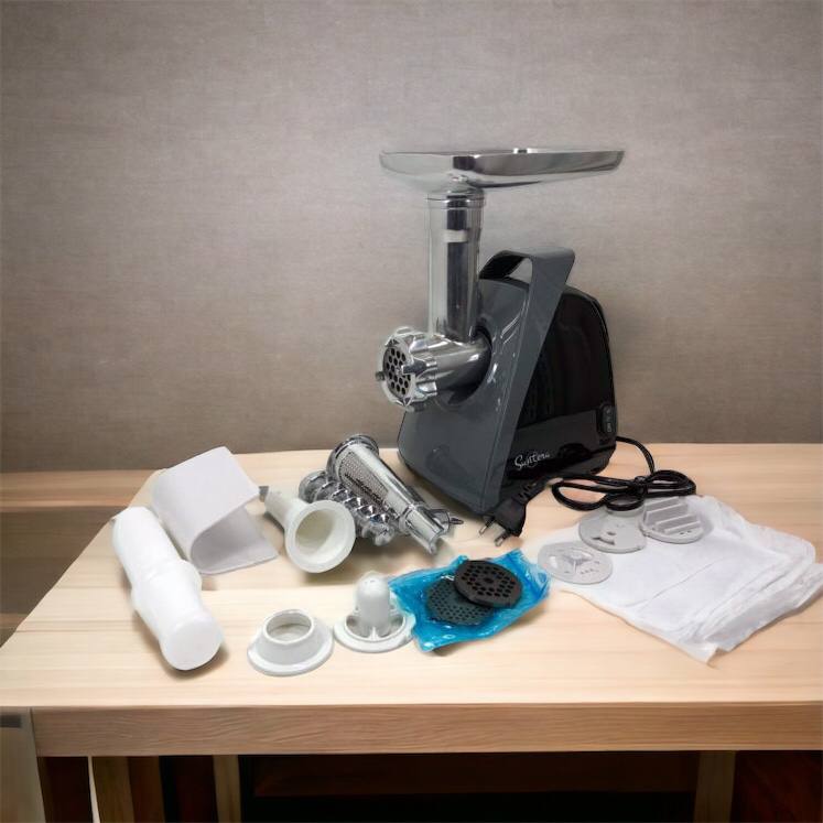 Мясорубка Suntera SMG-5421B 1800 Вт, мясорубка электрическая для мяса, мясорубка для домашней колбасы