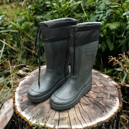 Сапоги мужские резиновые высокие утепленные с подвязкой 44 размер (29 см), сапоги резиновые для рыбалки