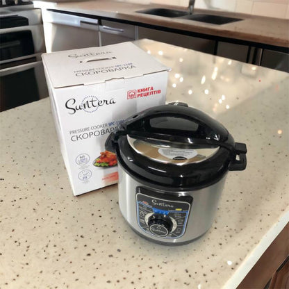 Мультиварка-скороварка SUNTERA SPC-1100 1000 Вт, пароварка для кухни бытовая, антипригарные рисоварки