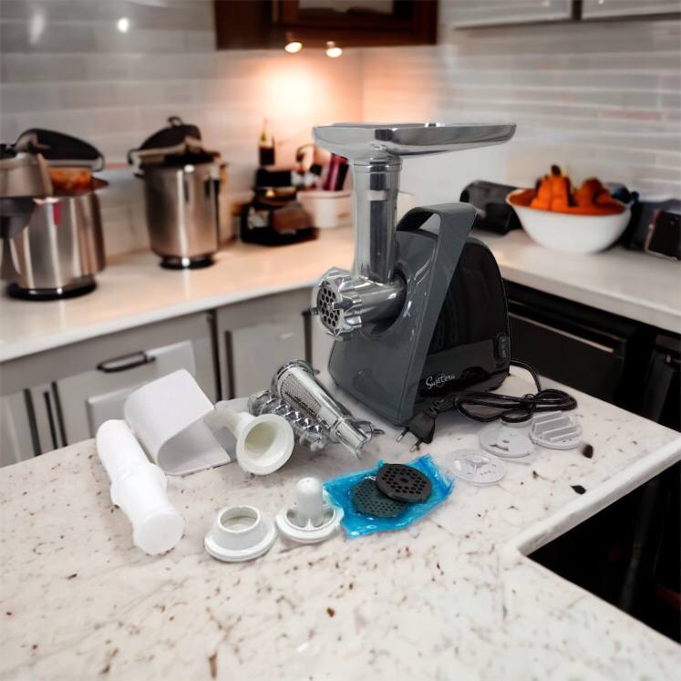 Мясорубка Suntera SMG-5421B 1800 Вт, мясорубка электрическая для мяса, мясорубка для домашней колбасы