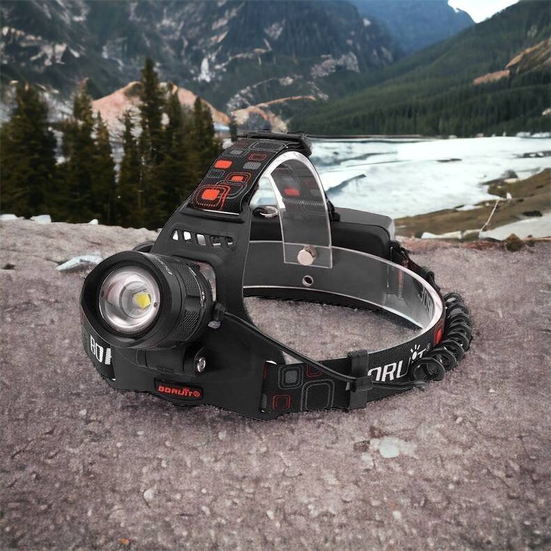 Налобный фонарь Bailong BL-T32-P50, мощный налобный светодиодный фонарик на голову, три режима