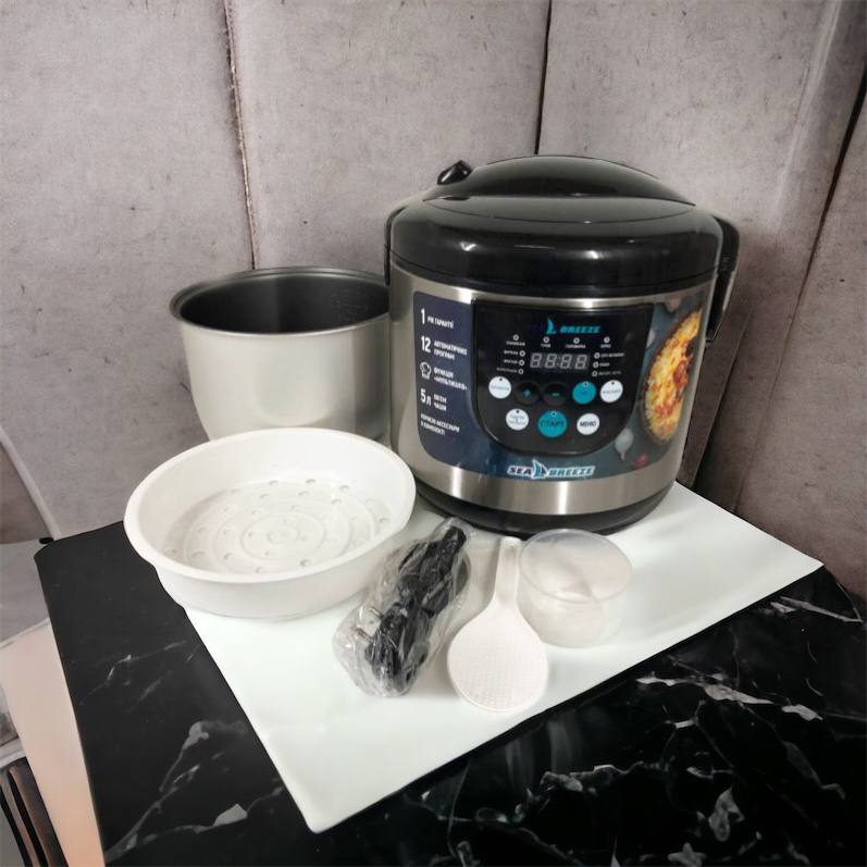 Мультиварка SeaBreeze SB-044 900 Вт, бытовые мультиварки рисоварки, электро скороварка, кашеваркы