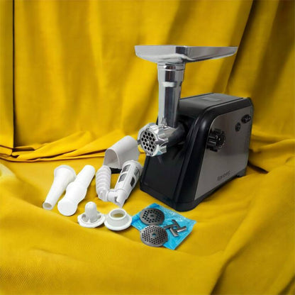 Мясорубка Rainberg RB-672 3000W электрическая с реверсом и соковыжималкой, мясорубка электрическая металл