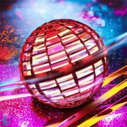 Летающий шар спиннер светящийся FlyNova Pro Gyrosphere игрушка мяч бумеранг, игрушка летающий шар