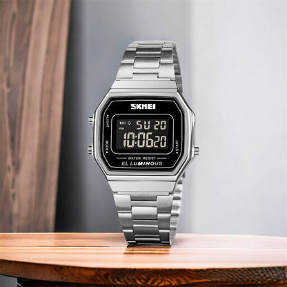 Часы наручные мужские SKMEI 1647SI, армейские часы противоударные, модные мужские часы