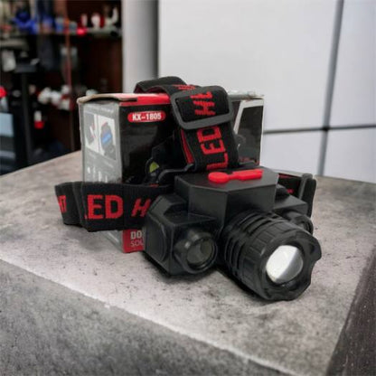 Фонарь налобный Bailong BL-1805 COB XPE аккумуляторный, фонарь на голову для рыбалки, надежный налобный