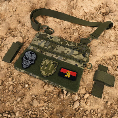 Сумка-кобура піксель камуфляж, тактична чоловіча сумка з тканини кордури AOR-1